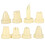 Set di beccucci da pasticceria - 8 pezzi, colore crema, 75 g 8
