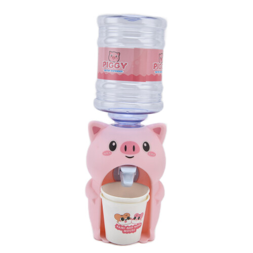 Mini distributeur d'eau en forme de cochon rose 5.3-6.3oz 1