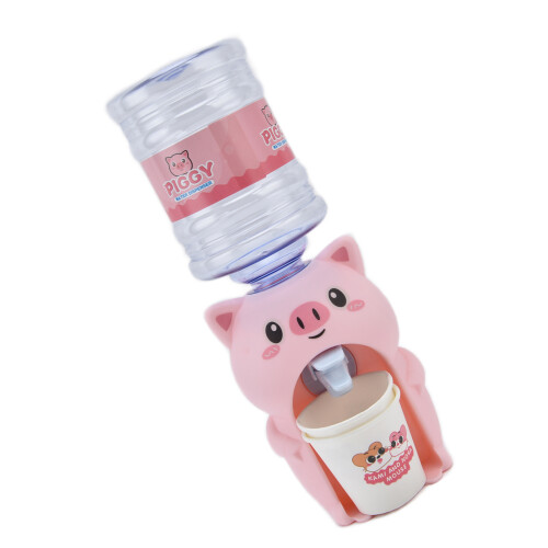Mini distributeur d'eau en forme de cochon rose 5.3-6.3oz