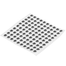 Œil fisheye rond 9mm 100PCS/Pack yeux 3D argentés