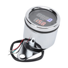 Motorrad 3-in-1 Tacho Geschwindigkeitsmesser Kilometerzähler LCD UV-beständig Eisen 12V