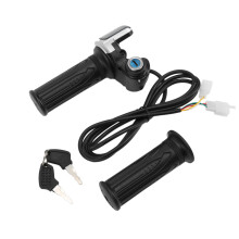 Impugnature acceleratore a torsione elettriche 48V 1.6m LED nero