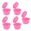5 pezzi 50 ml rosa 54 mm tazza a capsula riutilizzabile Melody 16