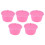 5 pezzi 50 ml rosa 54 mm tazza a capsula riutilizzabile Melody 14