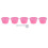 5 pezzi 50 ml rosa 54 mm tazza a capsula riutilizzabile Melody 2