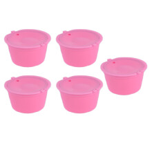 5 pièces filtre capsule réutilisable rose 50 ml 54 mm x 35 mm