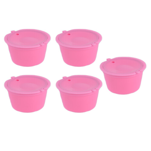 5 pezzi 50 ml rosa 54 mm tazza a capsula riutilizzabile Melody