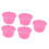 5 pezzi 50 ml rosa 54 mm tazza a capsula riutilizzabile Melody 10