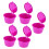 5 pezzi Rosso Rosa 50 ml Capsula riutilizzabile Ø 54 mm Altezza 35 mm 10