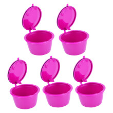 5 pièces 50 ml Capsule Cup pour DolceGusto RoseRed 54 mm