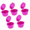 5 pezzi Rosso Rosa 50 ml Capsula riutilizzabile Ø 54 mm Altezza 35 mm 15