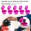 5 pezzi Rosso Rosa 50 ml Capsula riutilizzabile Ø 54 mm Altezza 35 mm 7