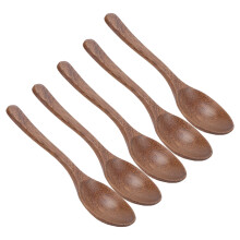 5 pezzi di cucchiai in legno di wengé, 23,2 cm, 6,2 cm