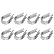 50 pièces de douilles pour câble métallique M3 - ensemble argenté de 3 mm
