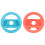 Volant de jeu pour Switch, ABS rouge/bleu 2