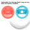 Volant de jeu pour Switch, ABS rouge/bleu 7