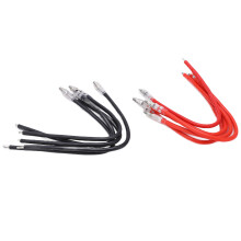 10 pezzi di cavo motore RC da 16 AWG nero/rosso, resistente.