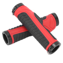 Poignées ergonomiques à verrouillage 135 mm 33 mm noir et rouge