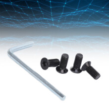 4 pièces de vis de fourche avant M5 12 mm en acier inoxydable à tête hexagonale