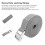 Modello 4m/13.1ft cricchetto pesante grigio 2 pezzi 5