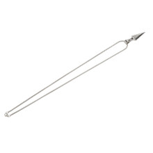 Vintage-Silber-Ohrring-Anhänger-Halskette aus Legierung mit Speerspitze Kette für Herren