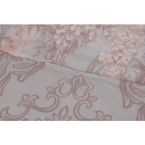 (Orchids-2, Super King) 4PCs Complete Bedding Set Duvet Cover Fitted Sheet 2