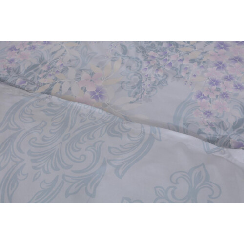 (Orchids-1, Single) 4PCs Complete Bedding Set Duvet Cover Fitted Sheet 2