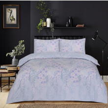 (Orchids-1, Single) 4PCs Complete Bedding Set Duvet Cover Fitted Sheet