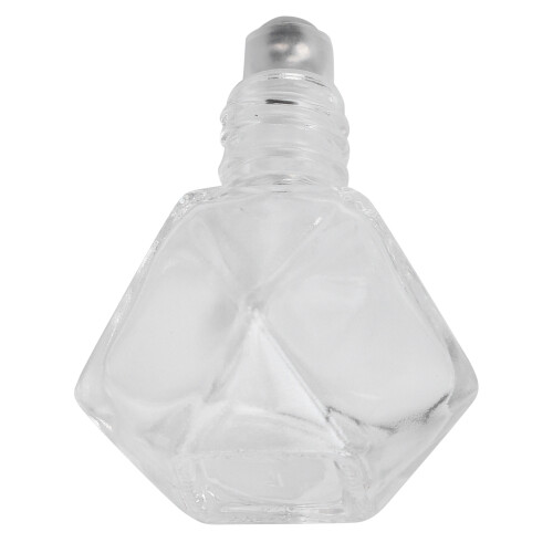 Flacon Roll-On réutilisable pour parfum 8 ml avec perles argentées 2