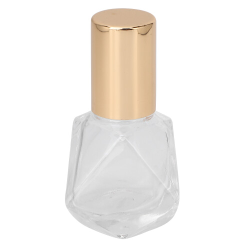Roll-On Bouteille en Verre Rechargeable 8 ml Perles d'Or 1
