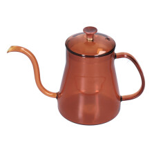 Bouilloire à café en verre 600 ml, 11,5 16 cm, bec verseur long