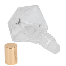 Roll-On Bouteille en Verre Rechargeable 8 ml Perles d'Or