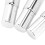 Ensemble de 3 flacons roll-on en verre de 5 ml – argent 11