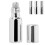Ensemble de 3 flacons roll-on en verre de 5 ml – argent 15
