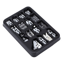 Kit di 16 piedini pressori in acciaio inossidabile per cucire