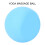Palla da massaggio in silicone blu per yoga da 6,3 cm Trigger 12