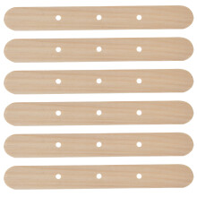 Supporto per stoppino di candela Birch, 150x20 mm, 3 fori, 50 pezzi