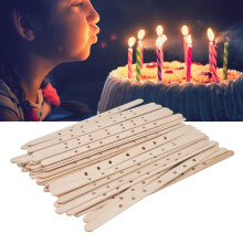 50 pezzi di portastoppini di betulla 180x10mm, set da 7 fori