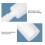 Bouteille de mousse blanche 150 ml pinceau en silicone 6