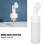 Bouteille de mousse blanche 150 ml pinceau en silicone 10