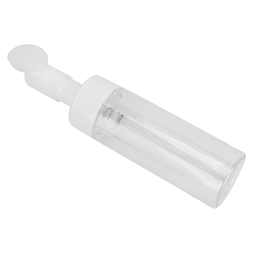 Mousse Foaming Bottle Silicone Brush Empty Refillable Facial Cleanser Foaming Bottle Transparent100ML