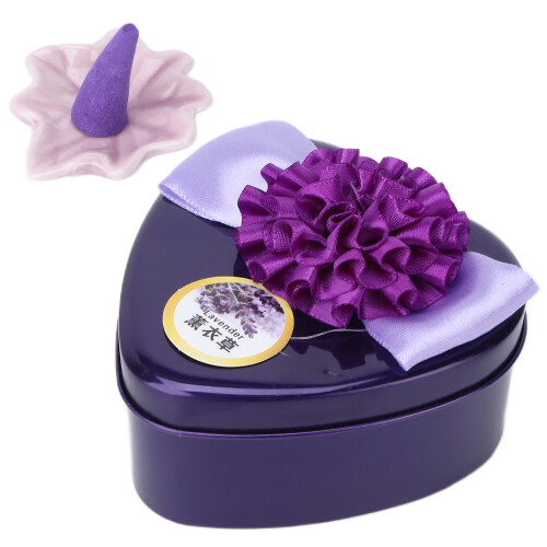 Cône d'encens solide Lavande violette foncée Odeur