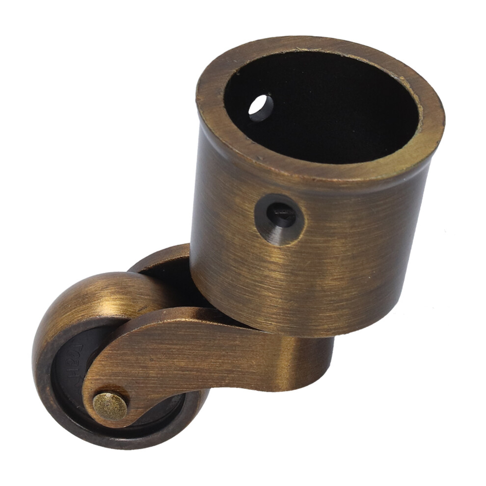 Round Cup Caster Zinc Alloy Vintage Matt Exquisite Sturdy Durable Stable Silent Wheel Dia Swivel 3141322295808
