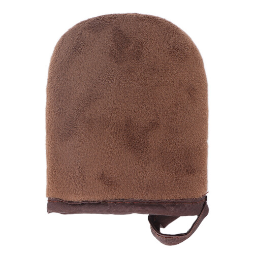 Petit gant autobronzant brun à flocage, réutilisable 1