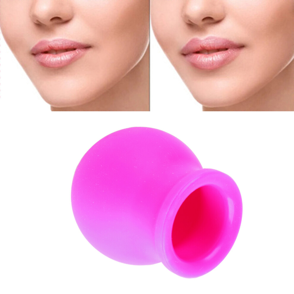 Lip Plumper Device Beauty Mouth Quickly Face Clean Massage Silicone Lip Pump With BrushPurple