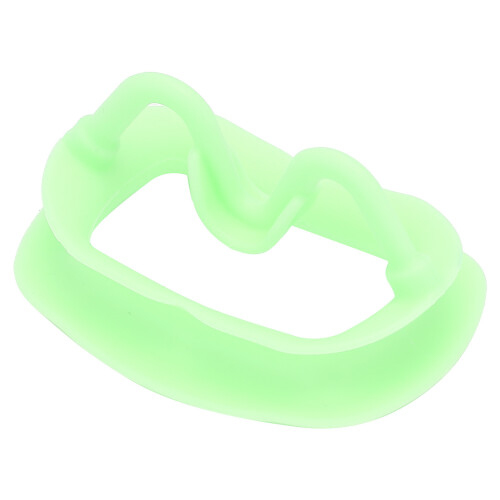 2 pièces rétracteurs de joue en silicone vert clair ouvre-bouche 2