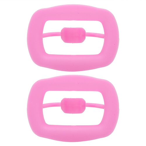 2 pezzi di retrattori per guance in silicone rosa e apribocca 1
