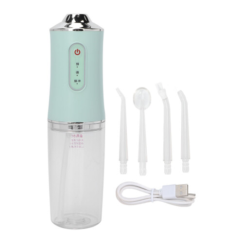 Irrigatore orale verde compatto portatile 800 mAh 220 ml 1