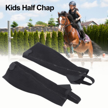 Schwarze Kinder Chaps halb CM für Reiten