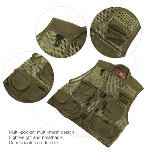 Gilet da pesca MultiPocket in mesh traspirante XL 2
